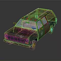 Military Green Utility Vehicle With Rugged Exterior Roof Rack And Front Design
