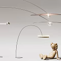 Modern Arc Floor Lamps With Metal Stand And Decorative Lighting Design