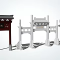 Traditional Chinese Memorial Archway Architectural Structures With Various Design Styles And Materials