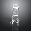 Tall Multi Level Metal Scaffolding Structure With Support Platform Frames