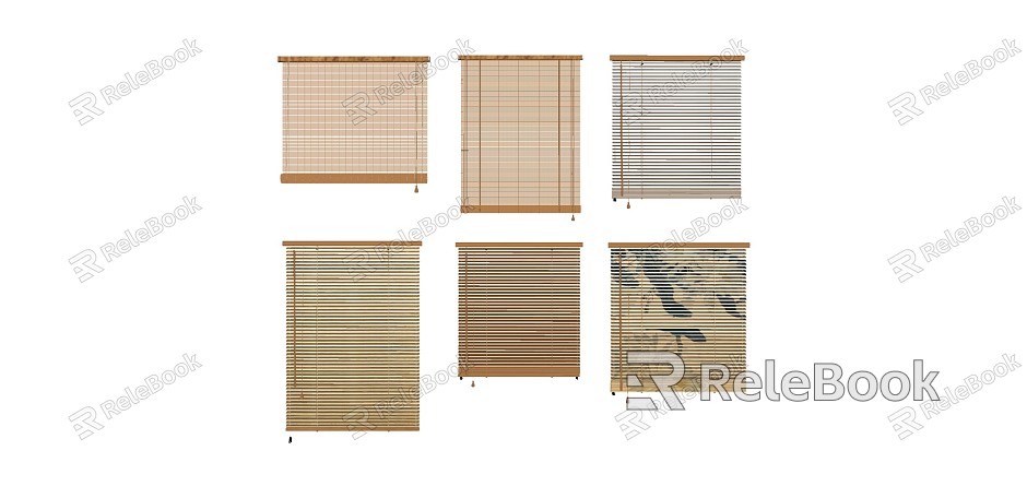 Modern venetian blinds roller blinds sunshade bamboo curtain mat curtain model