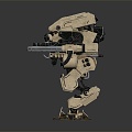 Mecha Warrior Mecha Soldier Machine Armor Mechanical Armor 3d model