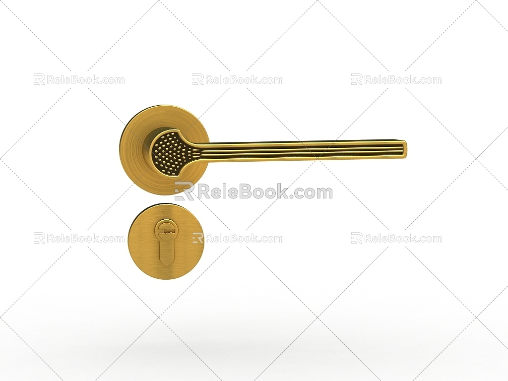 Modern Door Handle 3d model