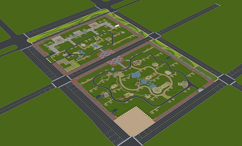 Modern Aerial View Environment 3d model