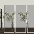 Glass partition 3d model