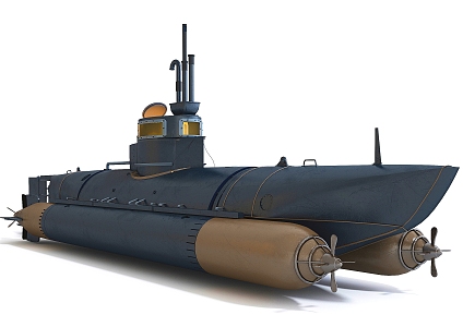 Modern Submarine 3d model