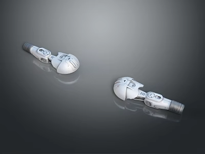 Two Sci Fi Mechanical Creature Characters With Detailed 3D Design Features 3d model