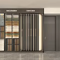 Display Cabinet Shelves for Sample Selection with Cabinet Interior Structure and Door Panel Styles