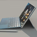 Notebook Computer Tablet Computer Game Book Portable Computer Business Book Low Face Number Low Model Simple Model Movie and TV Level Super Realism 3d model