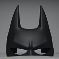 Iconic Black Batman Superhero Mask With Pointed Ears And Eye Cutouts