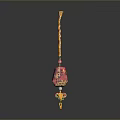 Colorful Peacock Patterned Decorative Household Item With Tassel And Knot Design