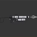 Harpoon Fishing Hunting Javelin With Harpoon Fork Whaling Fork Cry Game Harpoon Missile Fish Gun Fishing Gun 3d model