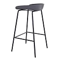 Modern Sleek Bar Stool Featuring Black Metal Frame And Minimalist Design 3d model