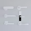 Modern door handle 3d model