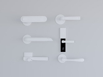 Modern door handle 3d model