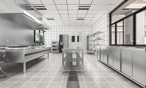 Modern Kitchen Catering Kitchen Hotel Kitchen Central Kitchen Commercial Kitchen 3d model