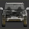 White Off road SUV With Sunroof And Gold Accent Alloy Wheels Design