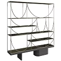 Decorative Shelf Bookshelf Storage Rack 3d model