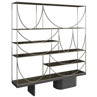 Decorative Shelf Bookshelf Storage Rack 3d model