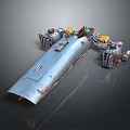 Vintage Industrial Mechanical Metal Structure With Rusty Surface Yellow Red Engine Parts