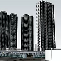 Modern High Rise Residential Towers With Glass Facades And Contemporary Design