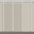 Various Colored Vertical Stripe Wall Panels With Textures And Wooden Floor Background