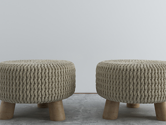 Modern Stool Casual Low Stool 3d model