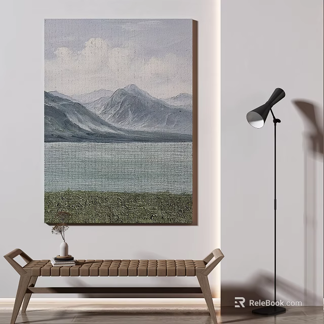 Modern Open Kitchen Interior Design With Island Counter And Dining Space 3d model