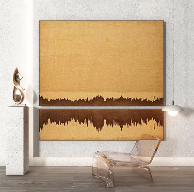 modern abstract painting abstract decorative painting 3d model