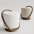 Modern Sofa Stool Low Stool 3d model