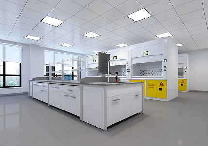 Modern Laboratory 3d model