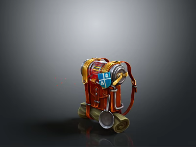 Camping Backpack Travel Bag Travel Backpack 3d model