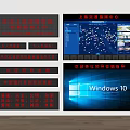 Electronic Screen Display LED Screen Digital Screen Electronic Screen LED Display Monitor Command Center Advertising Screen 3d model