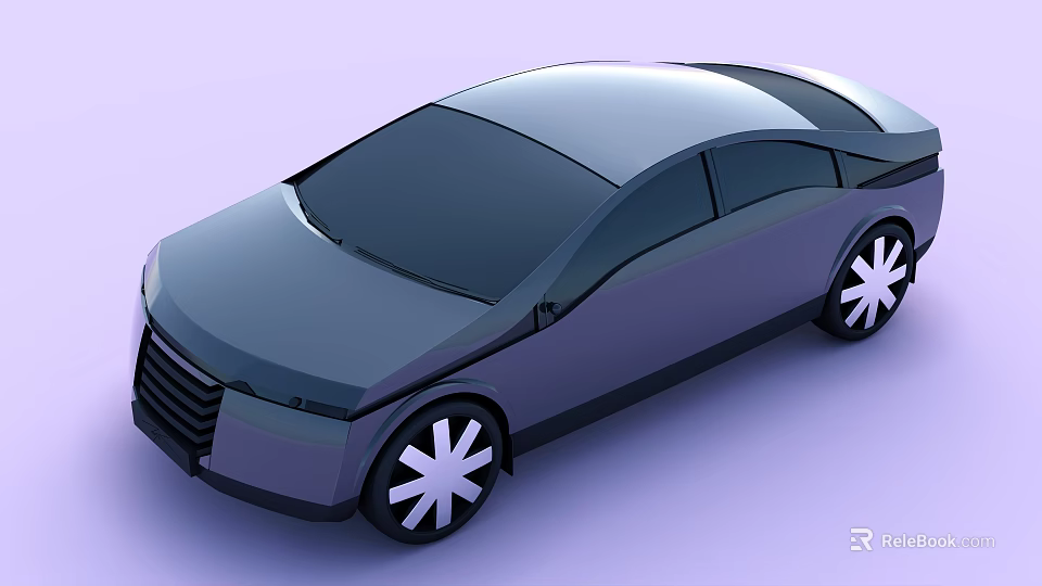 Sleek Modern Car Exterior Design With Smooth Body And Stylish Wheels 3d model 