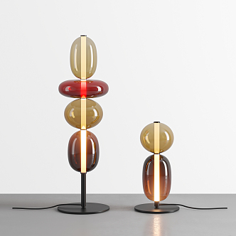 modern floor lamp glass floor lamp 3d model