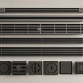 Black Gray Vent Grilles And Covers With Various Shapes For Home Use