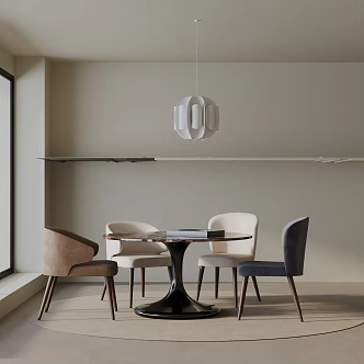 Modern dining table 3d model