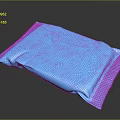 Blue Plastic Food Package For Snacks With Sealed Design And Freshness