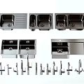 Stainless Steel Kitchen Sinks Featuring Single Double Bowl Designs And Faucet Accessories