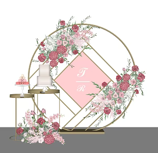 Modern Meichen Flower Art 3d model