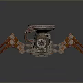 Robot Spider Robot Mecha Spider Science Fiction Spider Mechanical Spider Battery Spider Tower Defense 3d model