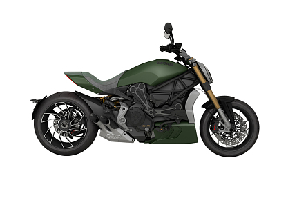 Modern Motorcycle Ducati Big Devil Motorcycle 3d model