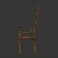 Classic Wooden Leisure Chair With Armrests And Vertical Slat Back Design