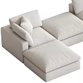 Modern Sectional Corner Sofa With Dark Gray And Beige Color Options And Plush Cushions Design
