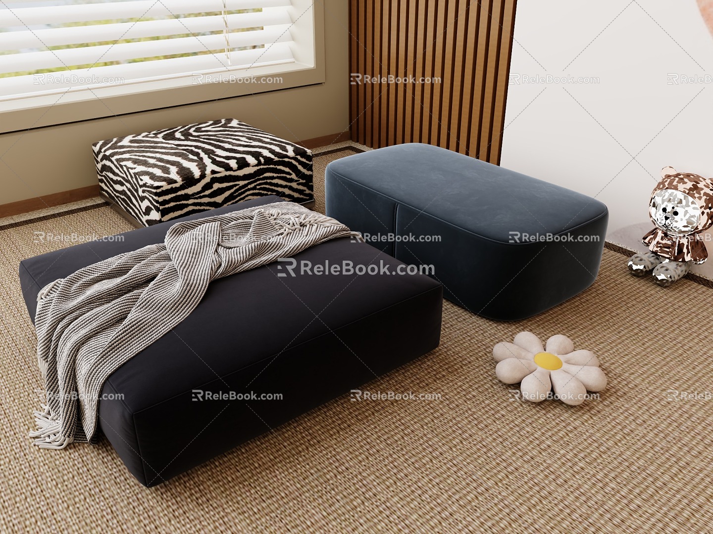 Sofa Cushion Foot 3d model