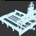 CNC machining router 3d model