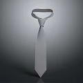 Elegant White Tie Sculpture Carving Artwork With Dark Gradient Background Design 3d model