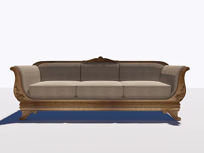 Jane Europe three-seat sofa sofa 3d model