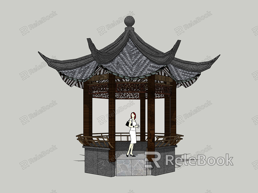 European-style pavilion, classical pavilion model