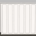 Modern White Wardrobe Six Door Design With Simple Lines And Metal Handles Interior Style